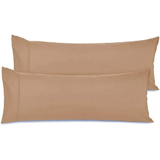 Body Pillow Cover Soft Body Pillow Pillowcase Lightweight Mocha