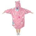 thumbnail image 2 of FORMRS Wearable Blanket Hoodie with Sleeves for Kids Cozy Flannel Sweatshirt, Love Connection, 2 of 7
