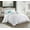 White2, variant on Lanco Selene Solid Print 7 Piece Queen Comforter Set , White, Fill Polyester, Patchwork, Premium Lightweight Microfiber