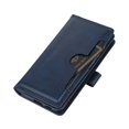 thumbnail image 7 of SaniMore for Samsung Galaxy S23 6.1" Case, Samsung Galaxy S23 Wallet Case with Card Holder & Powerful Magnetic Flip Kickstand Shockproof PU Leather Wrist Strap Folio Cover, Darkblue, 7 of 7