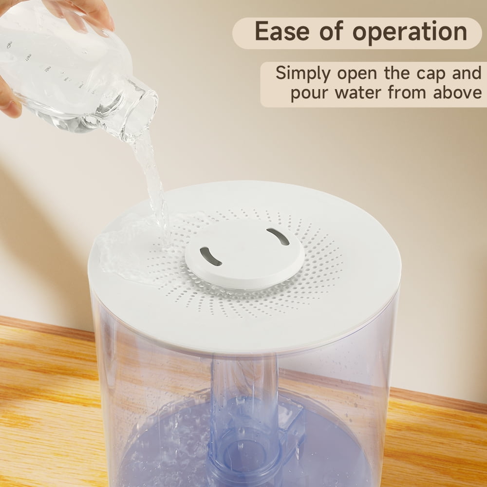 Large Room Humidifier with UV Sterilization, 7.8L Cool Mist Dual-Outlet Top Fill, Compatible for Bedroom, Baby Nurseries, Plant Rooms and Pet Areas