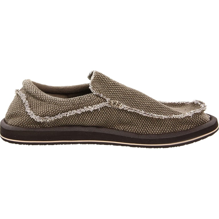 Sanuk Mens Chiba Slip On Sneaker BRN-11 - Walmart.com display picture 1