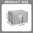 thumbnail image 3 of Clearance Under Bed Storage Closet Organizer Clothes Storage Bag Storage Containers with Handles and Clear Window Foldable Under Bed Storage Moving Bags Clothes Storage (Size : 50*40*33cm）, 3 of 9