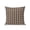 Brown, variant on Vertical Gray Stripes Outdoor Throw Pillow with Insert, 16"x16" Farmhouse Rustic Woven Texture Rustic Waterproof Decorative Square Patio Pillows for Outside Furniture, Sofa, Porch, Garden