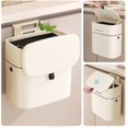 thumbnail image 4 of Compost Bin Kitchen Garbage Can 1.8 Gallon Countertop Indoor Small Hanging Trash Can with Lid Composting Bin White, 4 of 5
