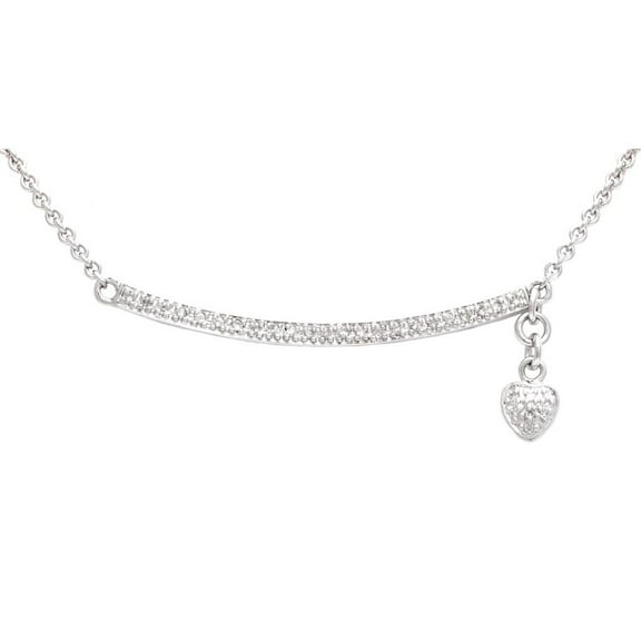 Silver Diamond Necklace