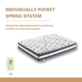 thumbnail image 6 of Unique Choice 12''H Comfort Hybrid Pocket Spring Mattress,Twin, 6 of 9