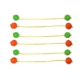 thumbnail image 1 of LOVIVER 6 Pieces Ladder Ball Toss Bolas Set Throwing Training for Backyard Yard Lawn orange and green, 1 of 8
