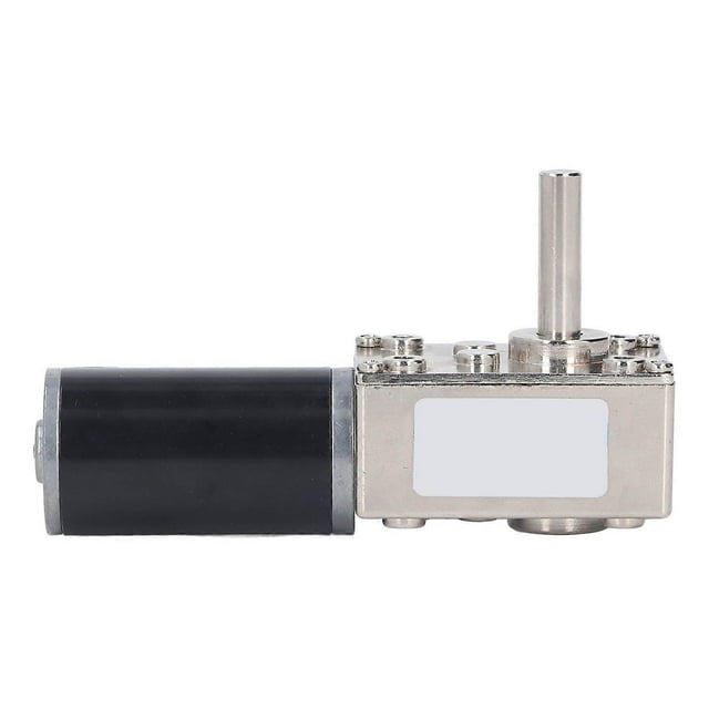 DC Geared Motor Small 18W Large Torsion Reversible Turbine Worm Speed Reduction Motor with Self Locking DC12V 0?50RPM Per Minute