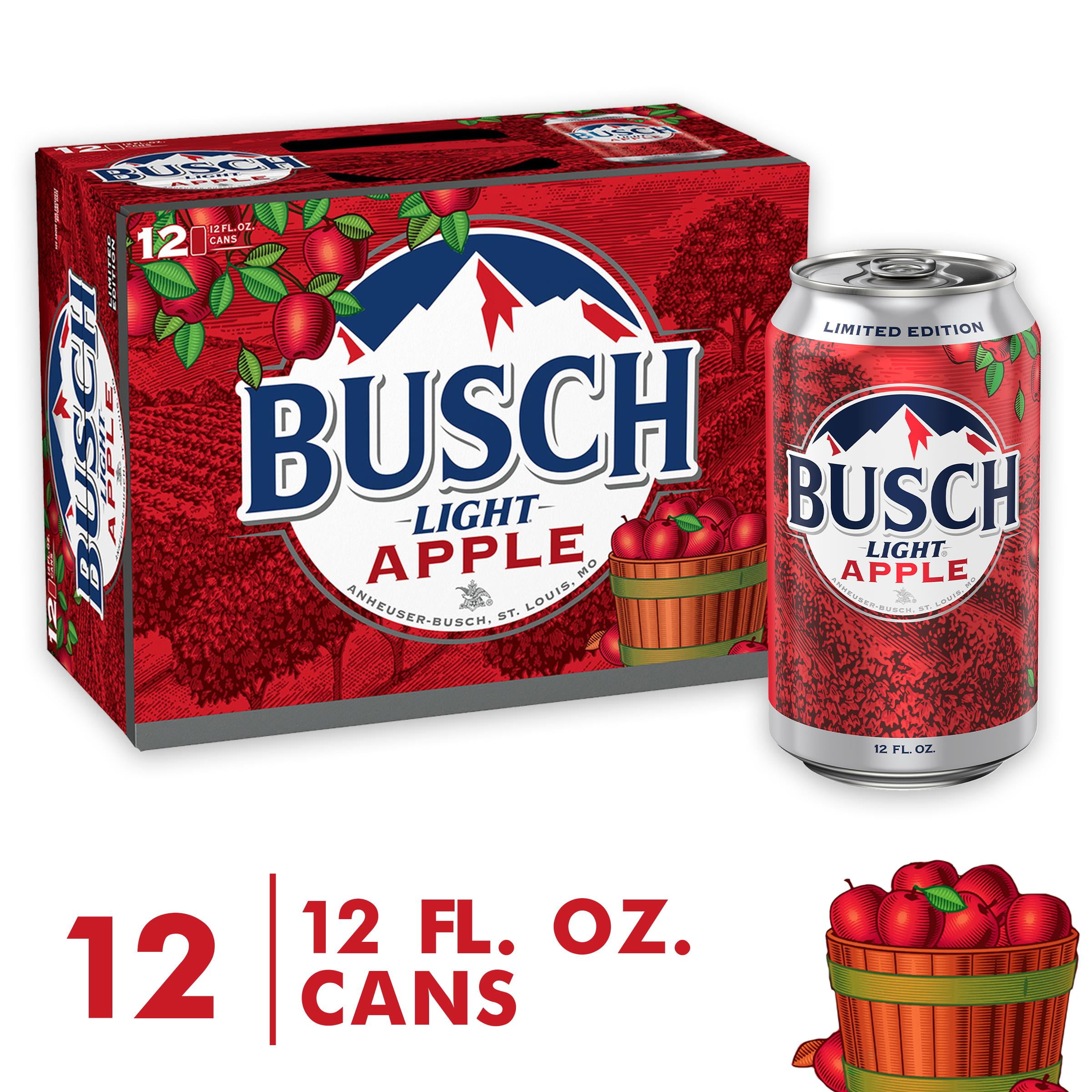 Busch Light Apple Beer, 12 Pack 12 fl. oz. Cans
