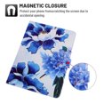 thumbnail image 4 of Universal 10 inch Tablet Case, Slim Folio Protective Case Cover with Kickstand for iPad 10.2/iPad 9.7/Onn 10.1/Samsung Tab A7 10.4/Galaxy Tab A 10.1 inch all 9.5-10.5 inch Tablet,Blue Flower, 4 of 5