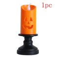 thumbnail image 1 of Luces LED de Halloween, lámpara de vela de sujeción de fantasma de calavera de terror, decoración de fiesta de Halloween feliz, adornos de Casa Encantada para el hogar, 1 of 4