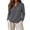 Dark Gray, variant on Womens Quarter Zip Sweatshirt, Collared Half Zip Long Sleeve Top, Fleece Lined Pullover with Zip Collar for Outdoor and Casual Wear