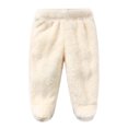 thumbnail image 5 of Odeerbi Toddler Boys Girls Fall Winter Outfits Flannel Fleece Sherpa Hooded Jacket Pants Set Children Babys Home Lounge Sets Velvet Outerwear Sets Toddler Clothes White, 5 of 8