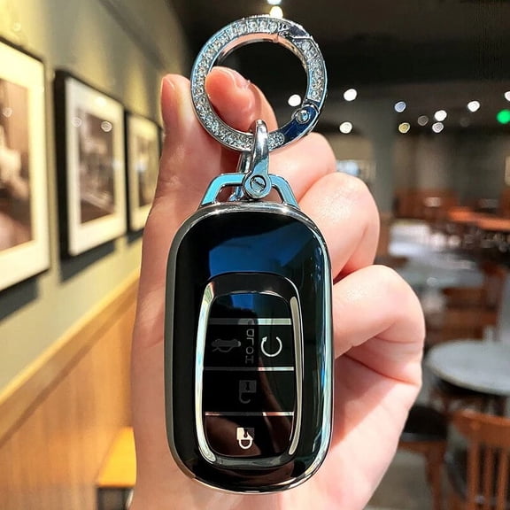 TPU Car Remote Key Case Cover Shell For Fob Honda Civic 2022 4 Buttons Protector Holder Keyless Keychain Men Women Accessories