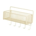 thumbnail image 3 of Spice Rack Organizador Montaje de pared Minimalista Minimalista fácil de instalar Cesta de almacenamiento de alambre de cesta de cocina colgante para 27cmx15cmx13cm, 3 of 8