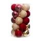 thumbnail image 4 of 25 bolas navideñas para colgar en el árbol de Navidad, decoraciones navideñas novedosas. Oro burdeos, 4 of 9