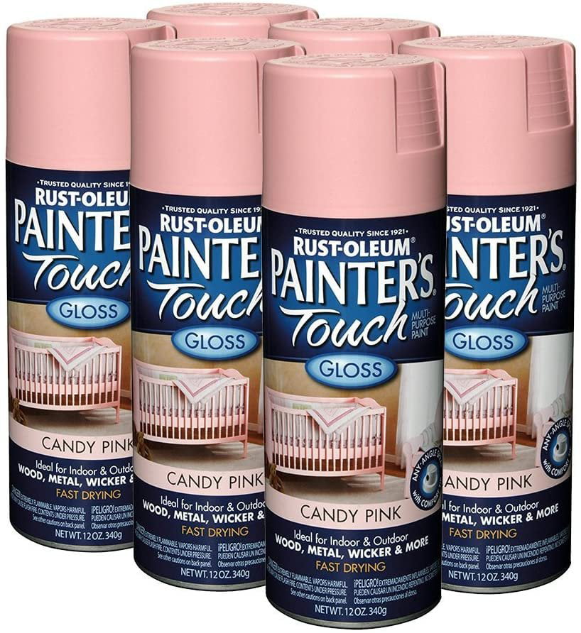 Rust-Oleum Painter's Touch 2x 12 oz. Gloss Candy Pink General Purpose Spray Paint (6-pack)