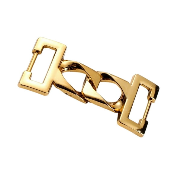 Decorative Metal Shoe Clip Zincs Alloys Loafer Chain Accessories For Footwear Upgrades Simple Installation Fashionable