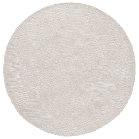 SAFAVIEH Textural Merrilyn Solid Area Rug, Beige, 6' x 6' Round