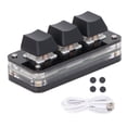 thumbnail image 2 of Clavier Mini 3 Touches, Plusieurs Personnalisations Rangement Intégré Interface USB Boutons de Réglage Finition Fine Clavier Programmable Personnalisé pour Café Internet, 2 of 8