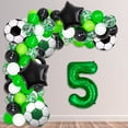 thumbnail image 3 of Soccer Party Decorations, Soccer Foil Balloons, Number 5Foil Balloons for Kids Soccer Fans Birthday Party, Soccer Game Day Party Decorations, 3 of 7