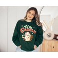 thumbnail image 2 of Tis The Season Hot Cocoa Sweater, Vintage Christmas, Christmas Sweatshirt, Women's Cute Santa, Xmas Graphic Pullover, Holiday Ugly Sweater 1310108287 3624, 2 of 5
