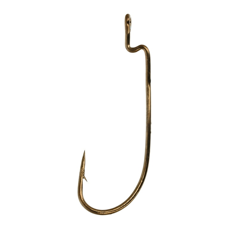 Eagle Claw Lazer Sharp Worm Z-Bend Rotating Hook Size 4/0 Bronze