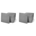 thumbnail image 1 of BalanceFrom 2-Pack 36 Ct. 24”x24” Interlocking Foam Puzzle Exercise Mat, 1/2” Thick, Gray, 1 of 10