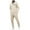 Beige, variant on Miluxas Men's Tracksuit 2 Piece Long Sleeve Pullover Jogging Track Suit Athletic Casual Sweatsuit Khaki XXXL(XXXL)