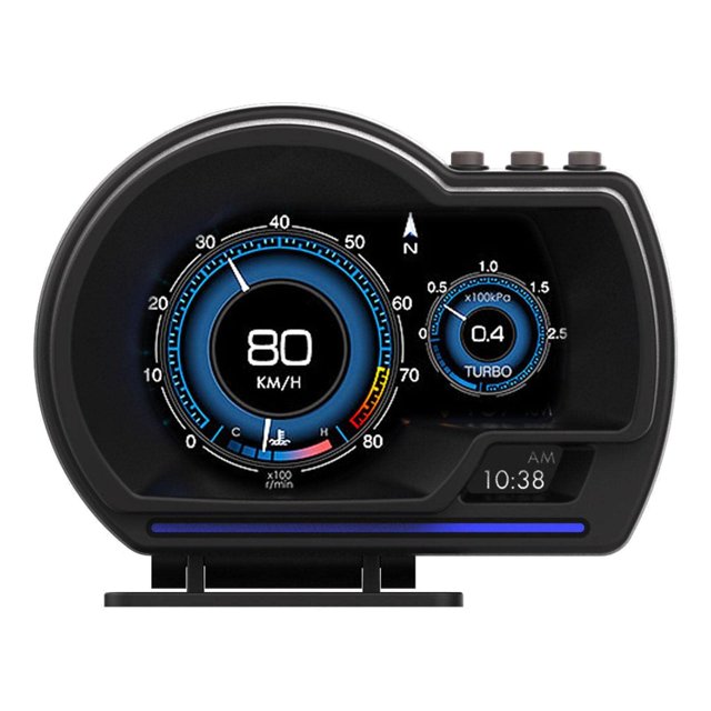 Prettyia Coche Smart HUD Pantalla Digital Tablero de Instrumentos y GPS para automóvil