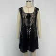 thumbnail image 7 of Ohufall Swimsuit Coverup for Women Bathing Suit Cover Ups Crochet Beach Tank Dress Hollow Out Bikini Cover Up Swimdress, 7 of 7