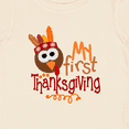thumbnail image 4 of Inktastic My 1st Thanksgiving Cute Turkey with Feathers Boys or Girls Baby T-Shirt, 4 of 5