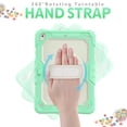 thumbnail image 3 of Allytech Shockproof Case for Apple iPad Air 4 5/ iPad Pro 11 2020/2018, With Screen Protector/ Hand Strap/ Shoulder Strap Rugged Shockproof Protection Stand Cover for Apple iPad Air 4 5 10.9,BlueGreen, 3 of 6