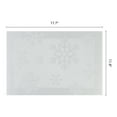 thumbnail image 6 of Unique Bargains 6Pcs Plastic Placemats Table Mats Silver 17.7" x 11.8", 6 of 6