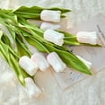 thumbnail image 6 of Artificial Tulips Flowers,Real Touch Champagne Tulips,Fake Holland Tulip Bouquet Flowers for Wedding Party Office Home Kitchen Decoration,10PCS, 6 of 10