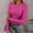 F-342Hot Pink, variant on ZHOGXU Womens T Shirt Long Sleeve Crew Neck Solid Color Ribbed Stretch Slim Fit Basic Tops For Casual Daily Wear Beige L