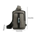 thumbnail image 3 of EGYMEN Sling Bag, Crossbody Shoulder Bag, Chest Daypack, Outdoor Hiking Backpack with USB Charging Hole for Men and Women, 3 of 6