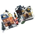 thumbnail image 1 of QualitChoice 10Pcs Xmas Miniature House Decorations Village Figurines Scene Landscape LED Multistyle Snow Houses Home Party Gift, 1 of 6