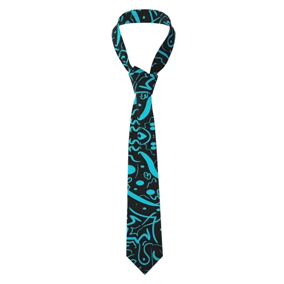 Men's Tie, Checkered Texture Floral Printed Tie Fashionable Wedding Party Best Man Suit Tie Work Tie Male Birthday Gift