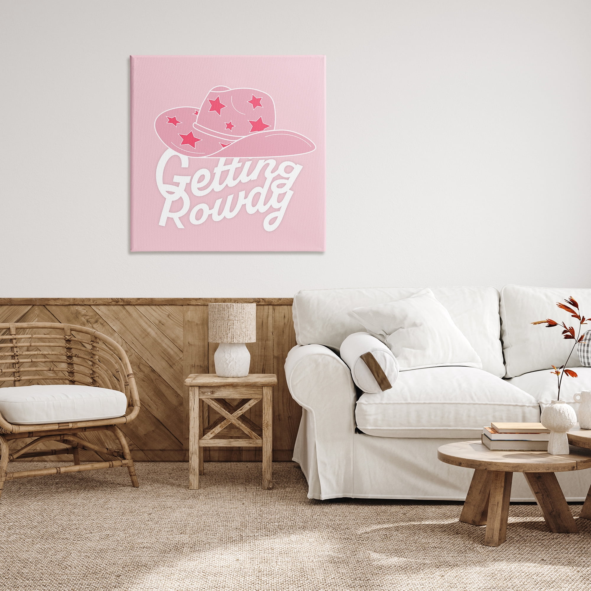 Stupell Industries Country Getting Rowdy Beauty & Fashion Painting Gallery Wrapped Canvas Art Print Wall Art, 36 x 36