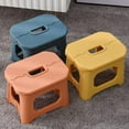 thumbnail image 3 of FYBTO Home Folding Step Stool, Foot Stool with 8.26 Inch Height, Handy Laundry Folding Step Stool, Lightweight Plastic Foldable Step Stool for Kids, Kitchen, Bathroom & Living Room (Yellow)-0628, 3 of 5