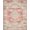 Rust Sage Cream, Pattern 17, variant on Design&I 8'x10' Washable Area Rug Sleek Flatweave Pet Friendly Vintage Kilim Boho Distressed Border Potbelly Burning Sector for King Size Bedroom, Under Bed