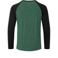 thumbnail image 5 of Oalirro Men's T-Shirts Graphic Vintage Long Sleeve Round Neck Shirts Graphic Front Button Tees, 5 of 7