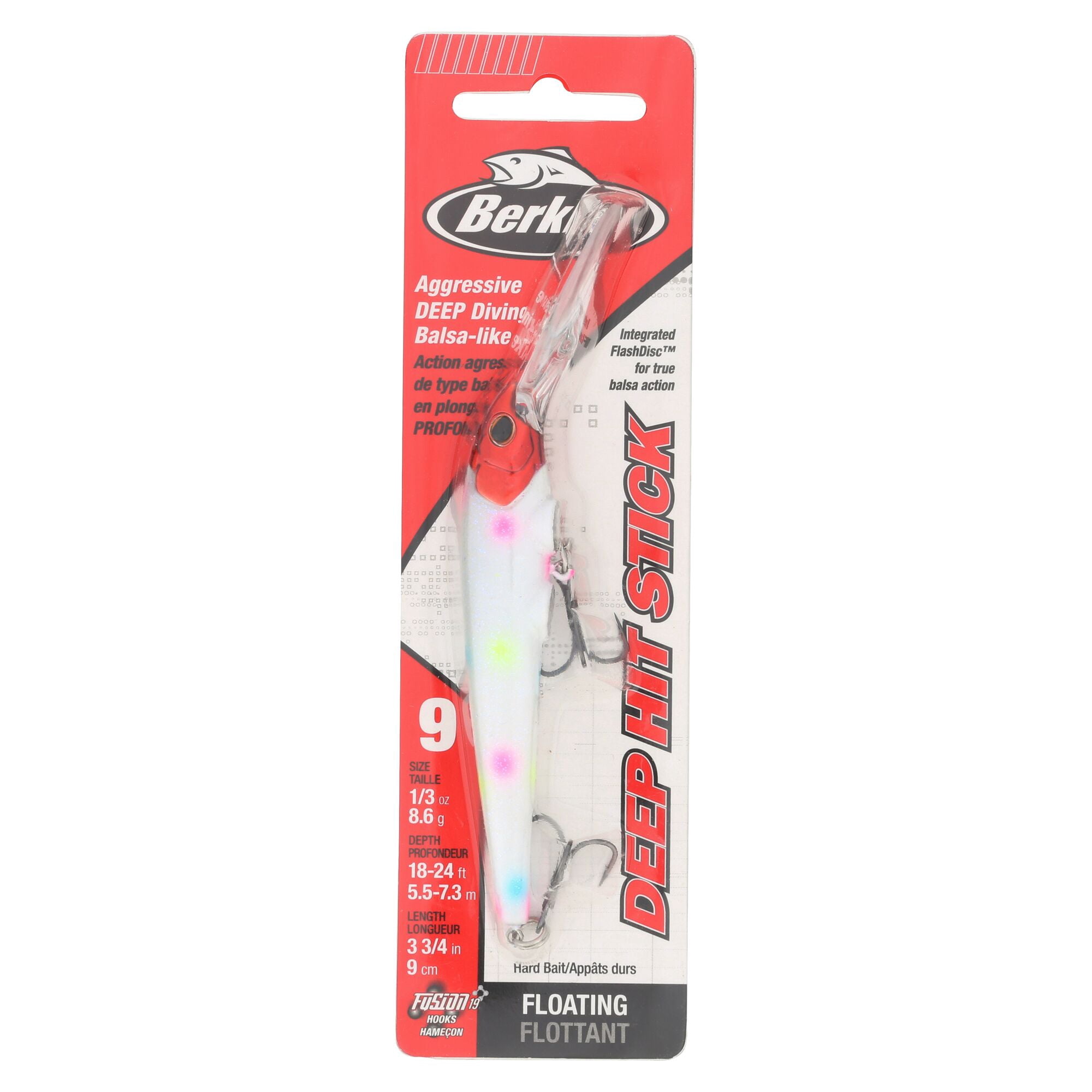 Berkley Deep Hit Stick, 3.75 in, Crankbaits, Shake and Bake (1 Count)