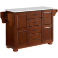 thumbnail image 1 of Crosley Eleanor White Granite Top Kitchen Island in Mahogany, 1 of 14