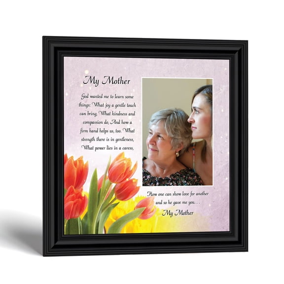 Mom Picture Frame from Daughter, My Mother Poem Keepsake