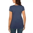 thumbnail image 4 of Vêtements de Grossesse Offres de l'Action de Grâce Liquidation Été Vêtements de Maternité pour Femmes Col Rond Manches Courtes Volants Pli Hauts de Grossesse, 4 of 6
