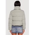 thumbnail image 5 of Women's Almost Famous Mock Neck Zip Front Puffer Jacket, 5 of 5