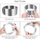 thumbnail image 3 of Cake Ring 6 to 12 Inch Adjustable Round Stainless Steel Cake Mousse Mould Ring Bakeware Tools Cake Decorating Mold Baking Ring, 3 of 5
